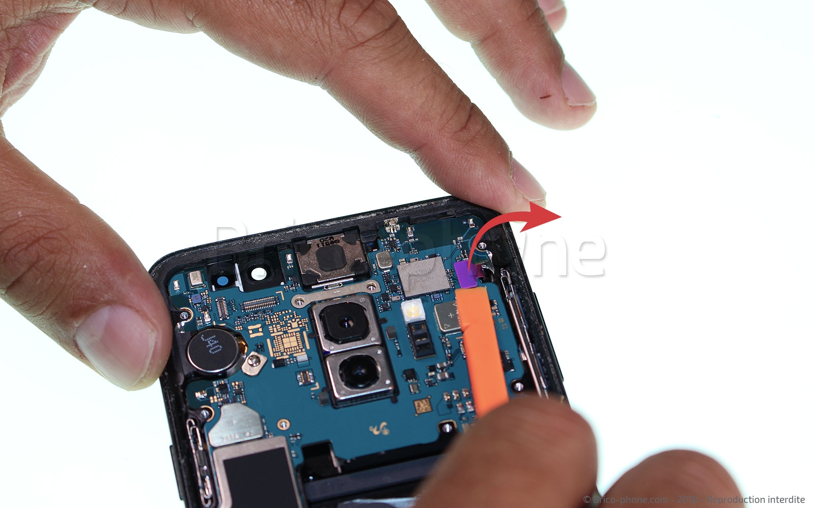 Changement du connecteur de charge sur Galaxy S9 Plus photo 3