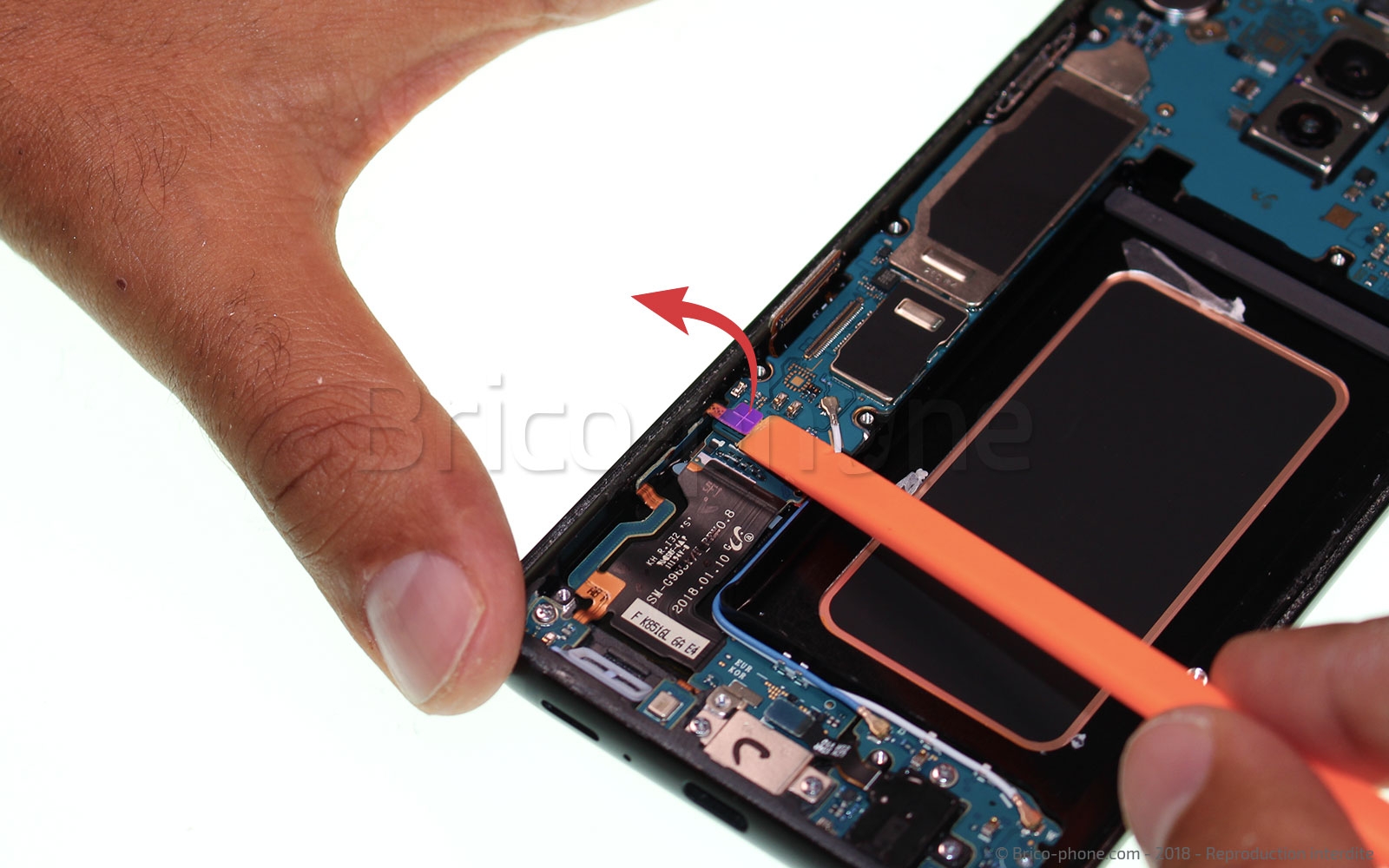 Changement du connecteur de charge sur Galaxy S9 Plus photo 1