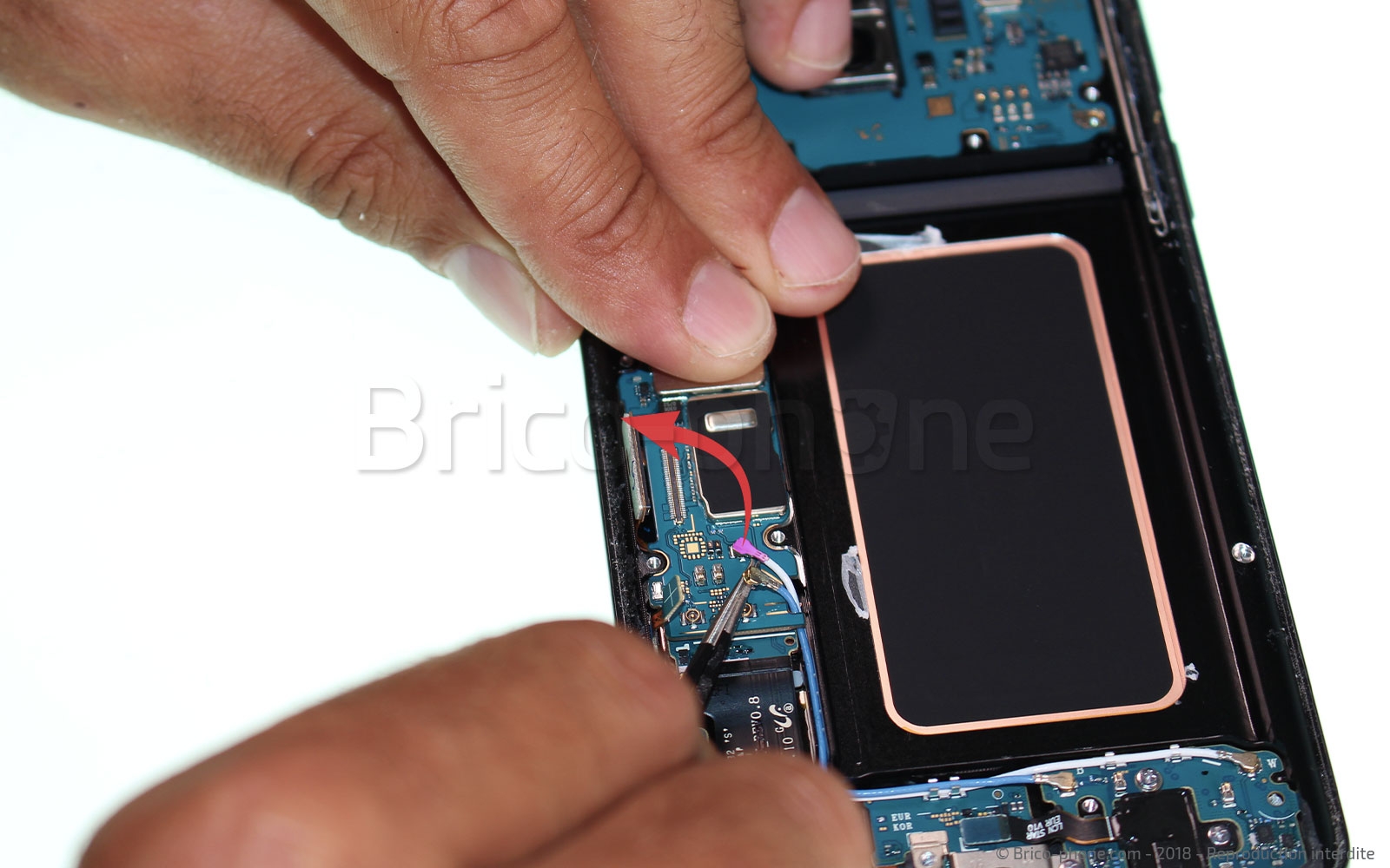 Changement du connecteur de charge sur Galaxy S9 Plus photo 3