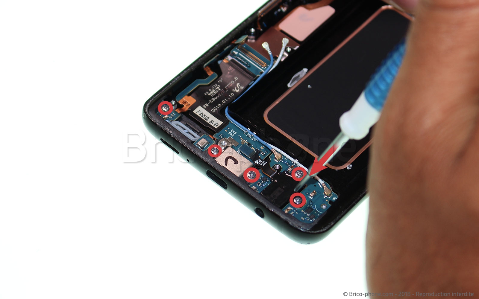 Changement du connecteur de charge sur Galaxy S9 Plus photo 1