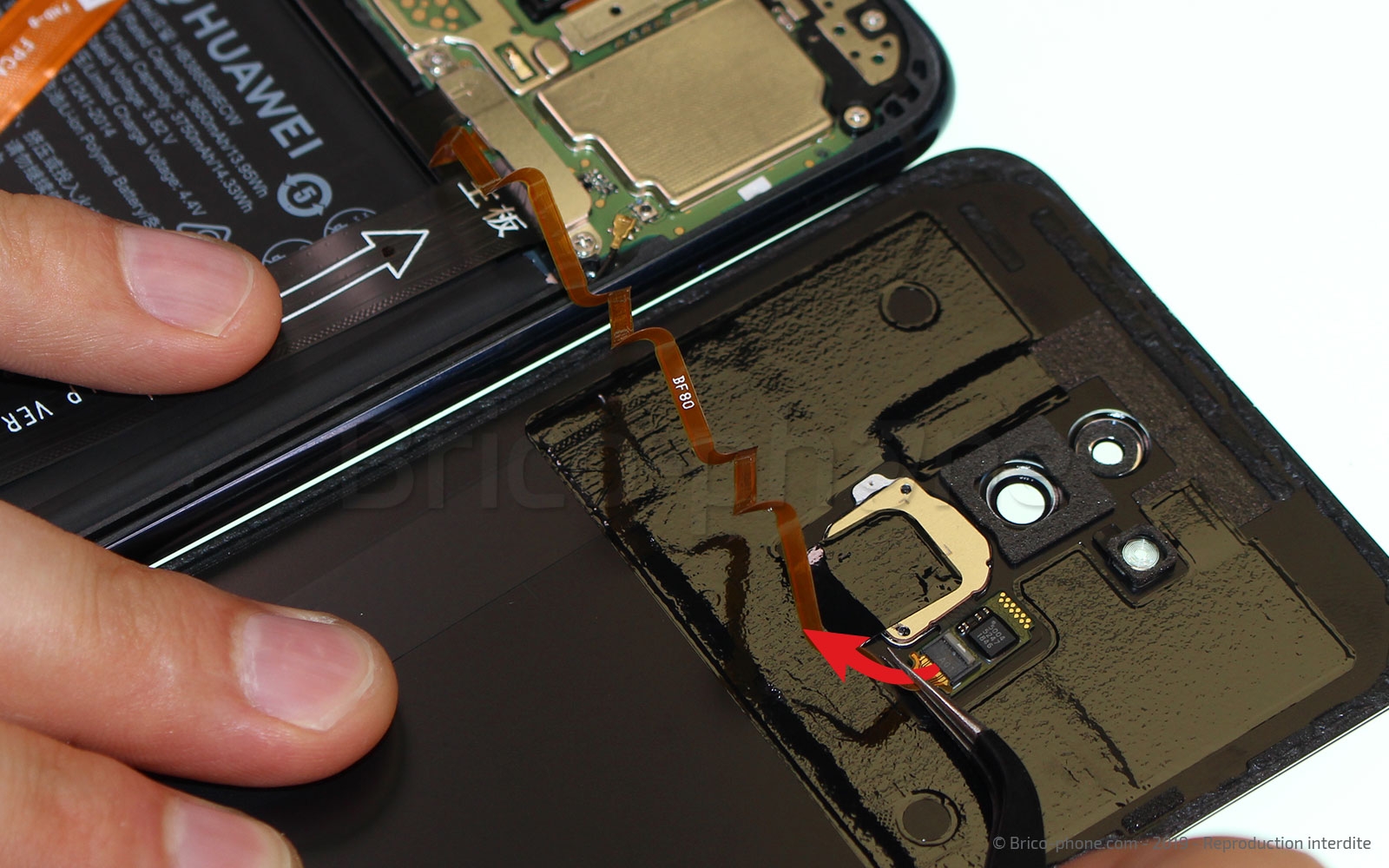 Changement de coque arrière sur Mate 20 Lite photo 4