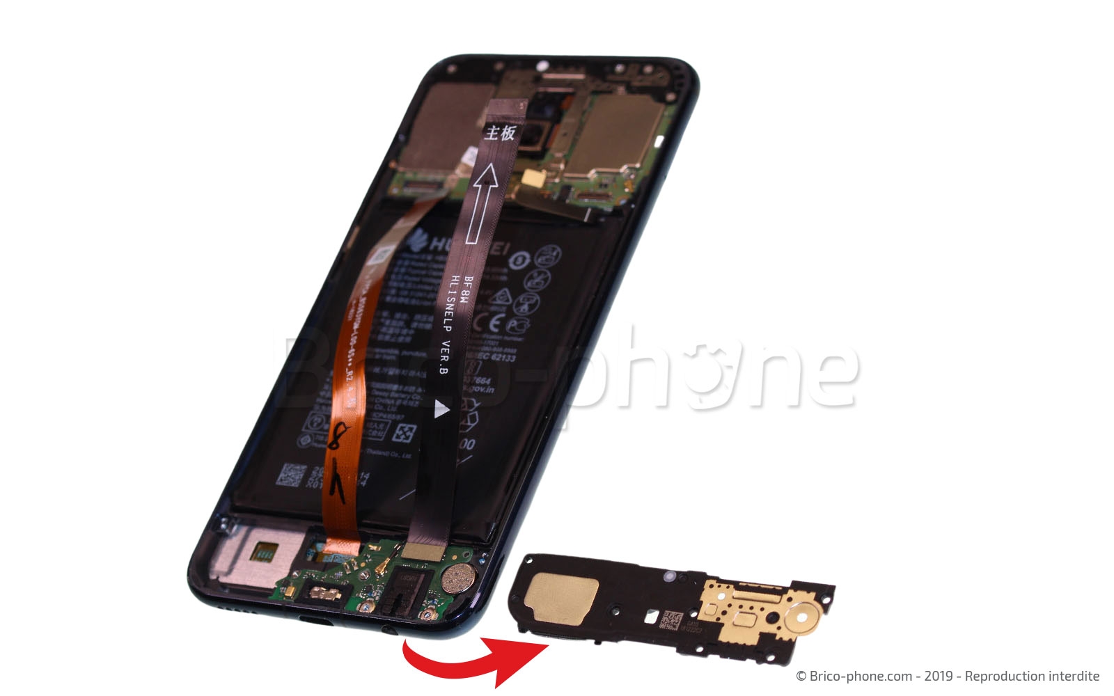 Changement de bloc écran (vitre + LCD) sur Mate 20 Lite photo 4