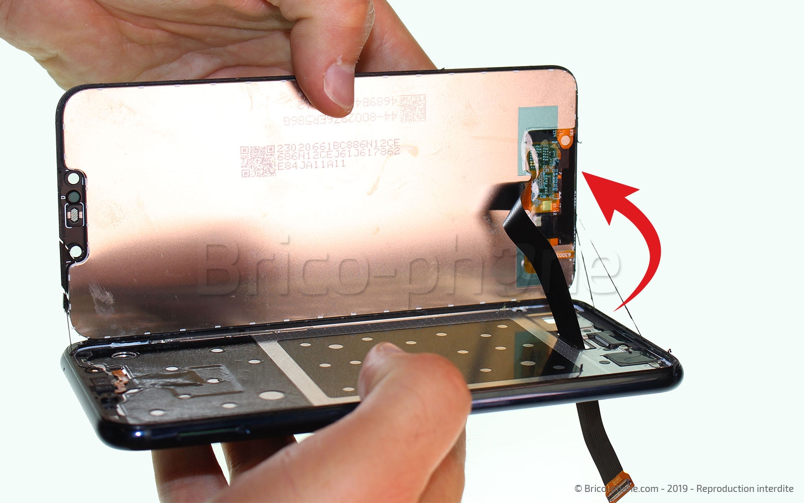 Changement de bloc écran (vitre + LCD) sur Mate 20 Lite photo 1