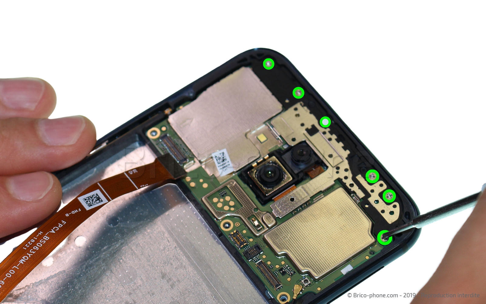 Changement de bloc écran avec batterie sur Mate 20 Lite photo 1