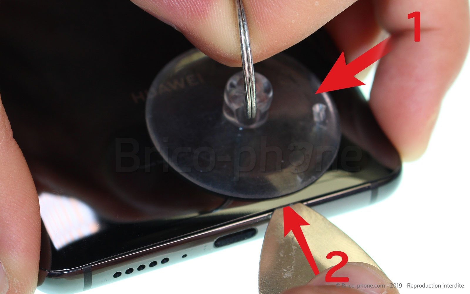 Changement de bloc écran avec batterie sur Mate 20 photo 3