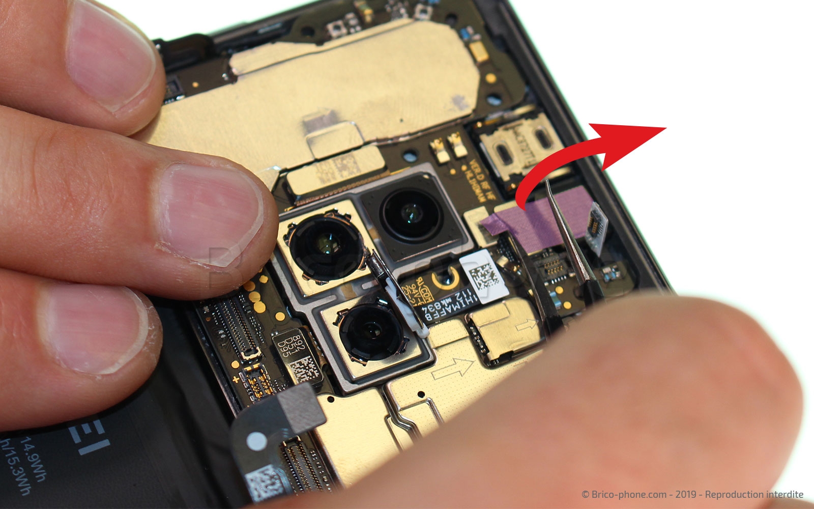 Changement de bloc écran avec batterie sur Mate 20 photo 1