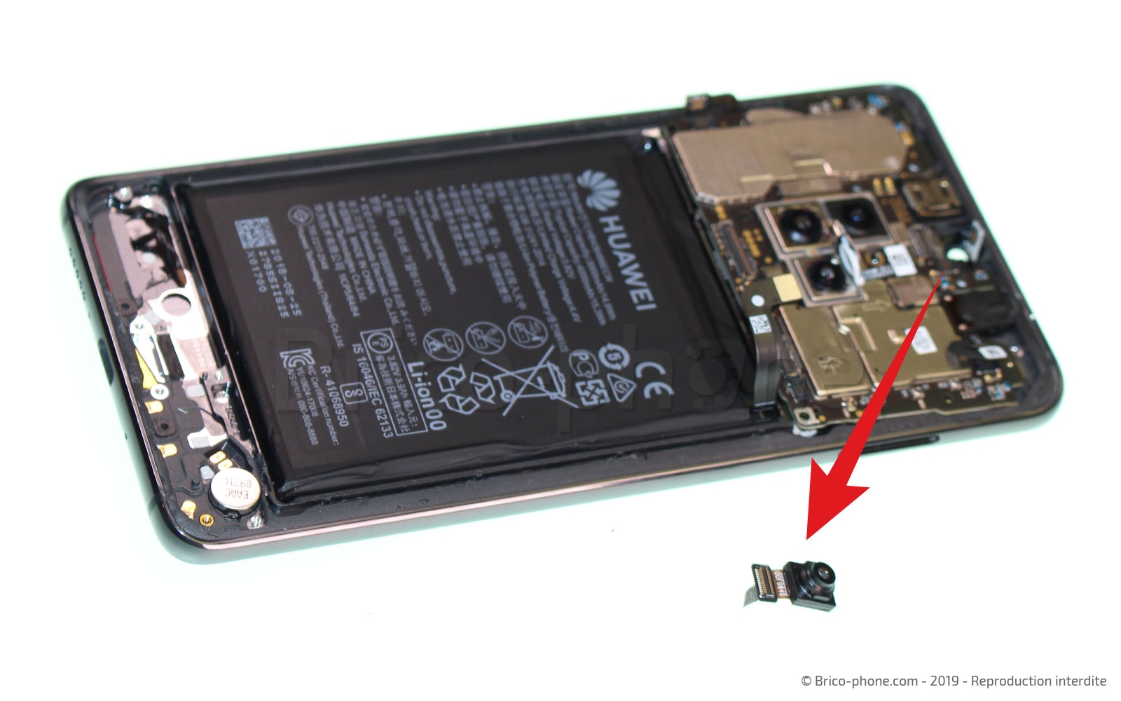 Changement de bloc écran avec batterie sur Mate 20 photo 3