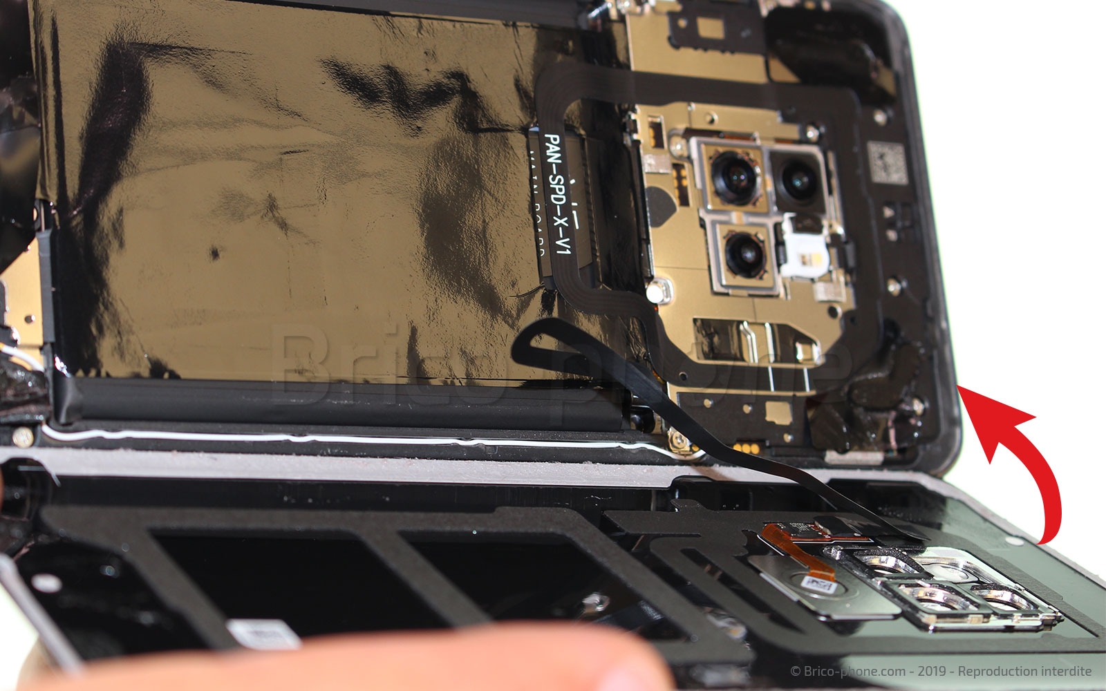 Changement de bloc écran avec batterie sur Mate 20 photo 3