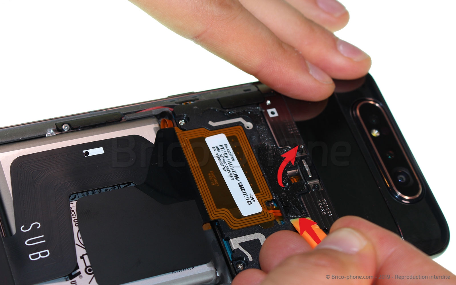 Démontage complet sur Galaxy A80 photo 1