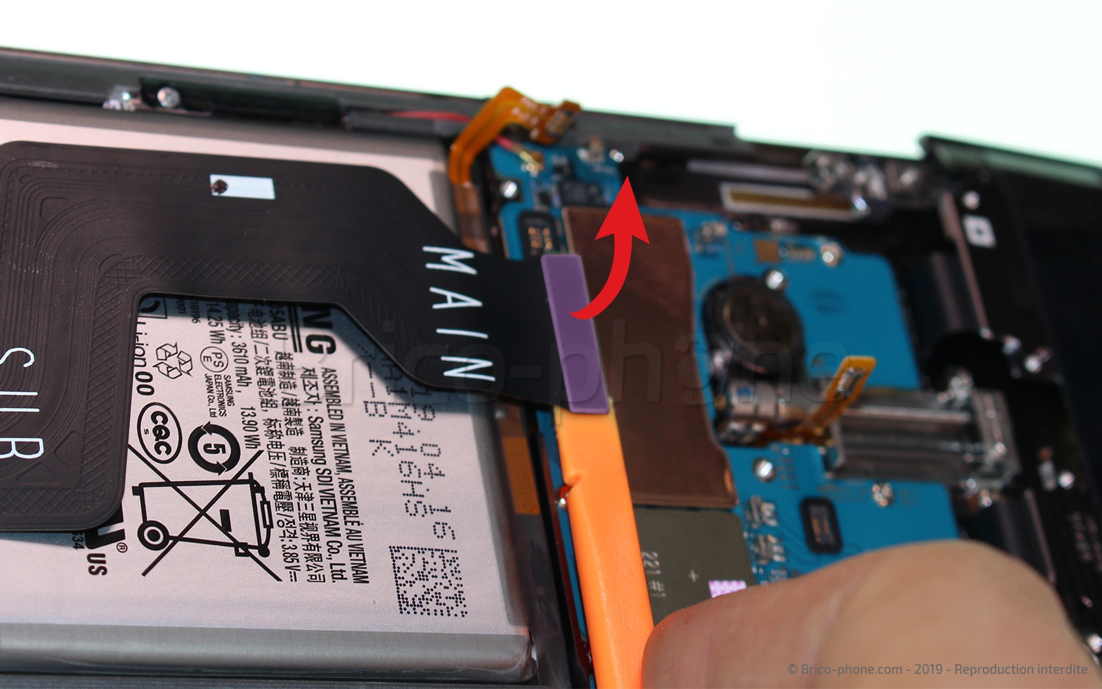 Démontage complet sur Galaxy A80 photo 2