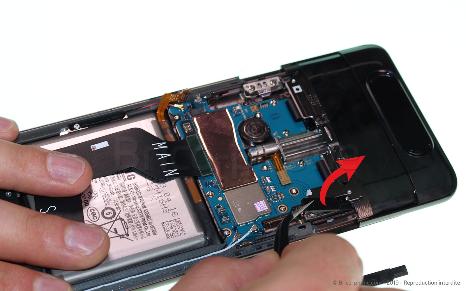 Démontage complet sur Galaxy A80 photo 2