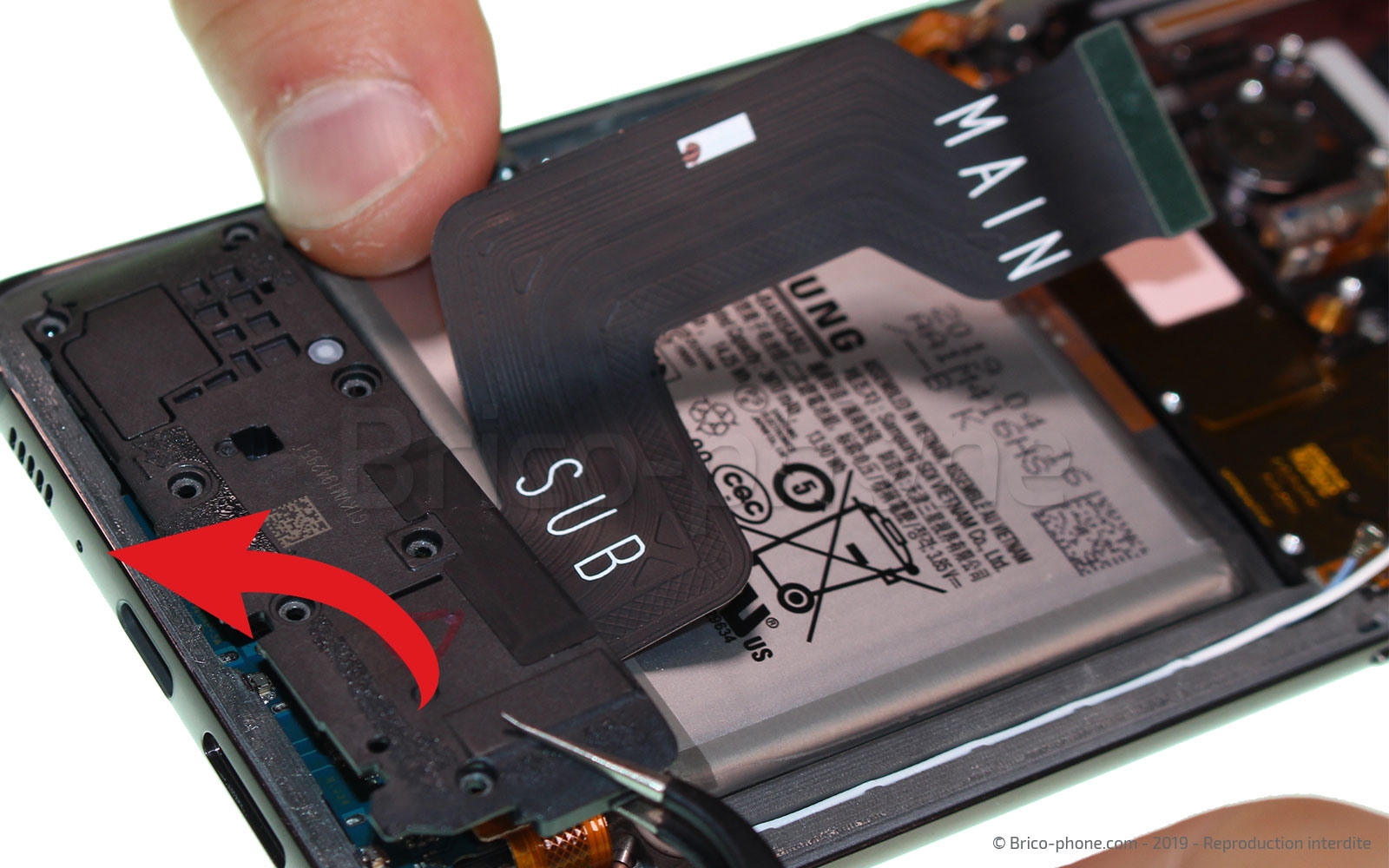 Démontage complet sur Galaxy A80 photo 2