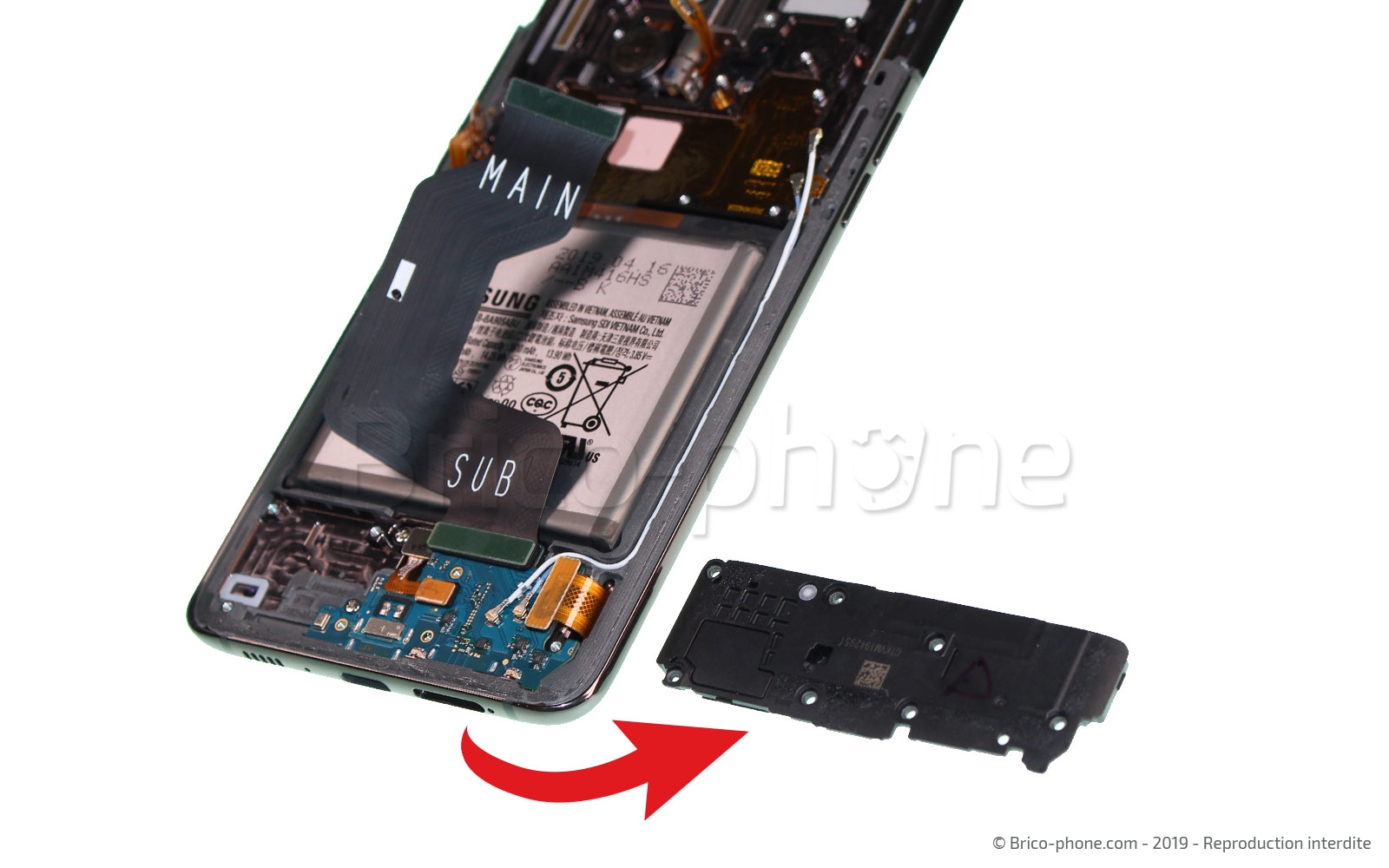 Démontage complet sur Galaxy A80 photo 3