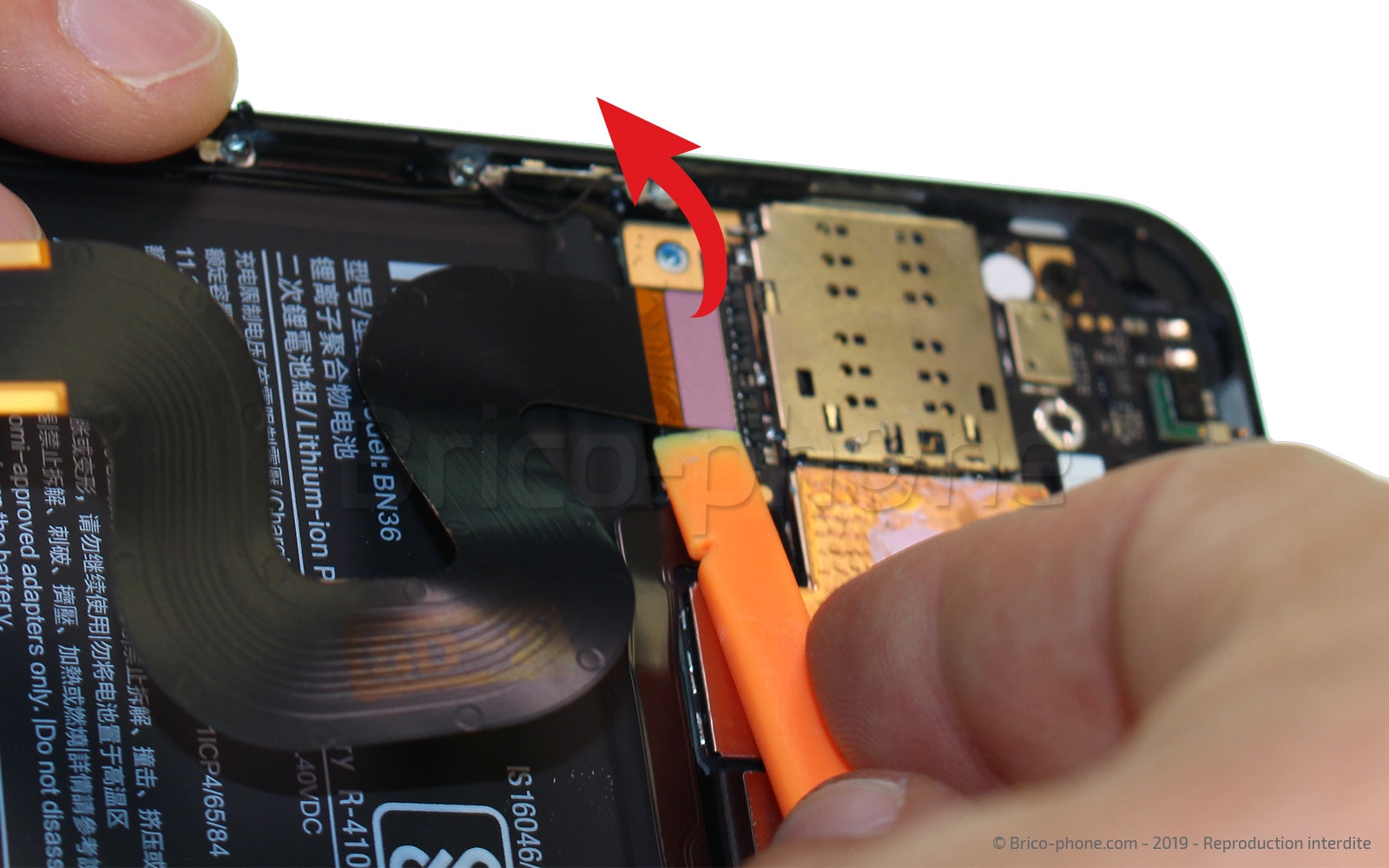 Changement de batterie sur Mi A2 photo 2