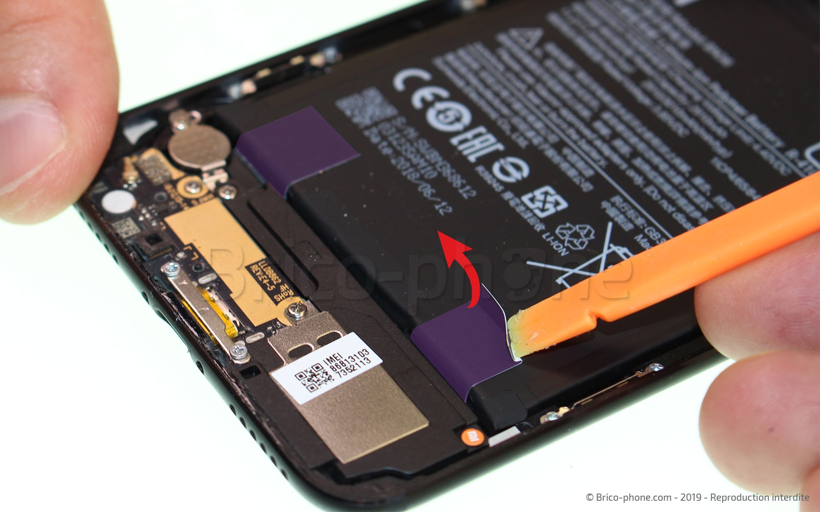 Changement de batterie sur Mi A2 photo 1