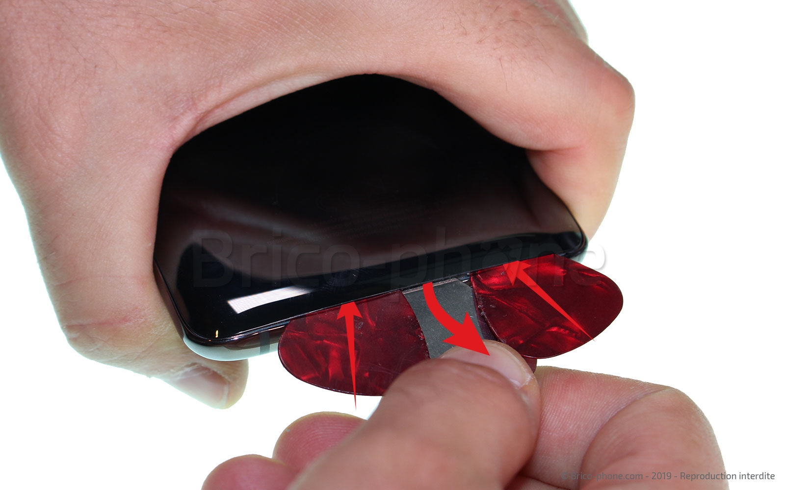 Changement de vitre arrière sur Galaxy A80 photo 3