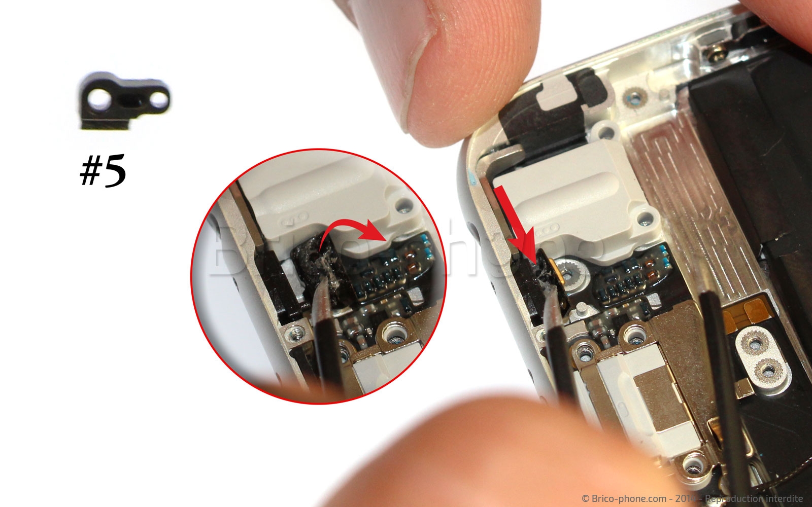 Changement du connecteur de charge sur iPhone 6 photo 3