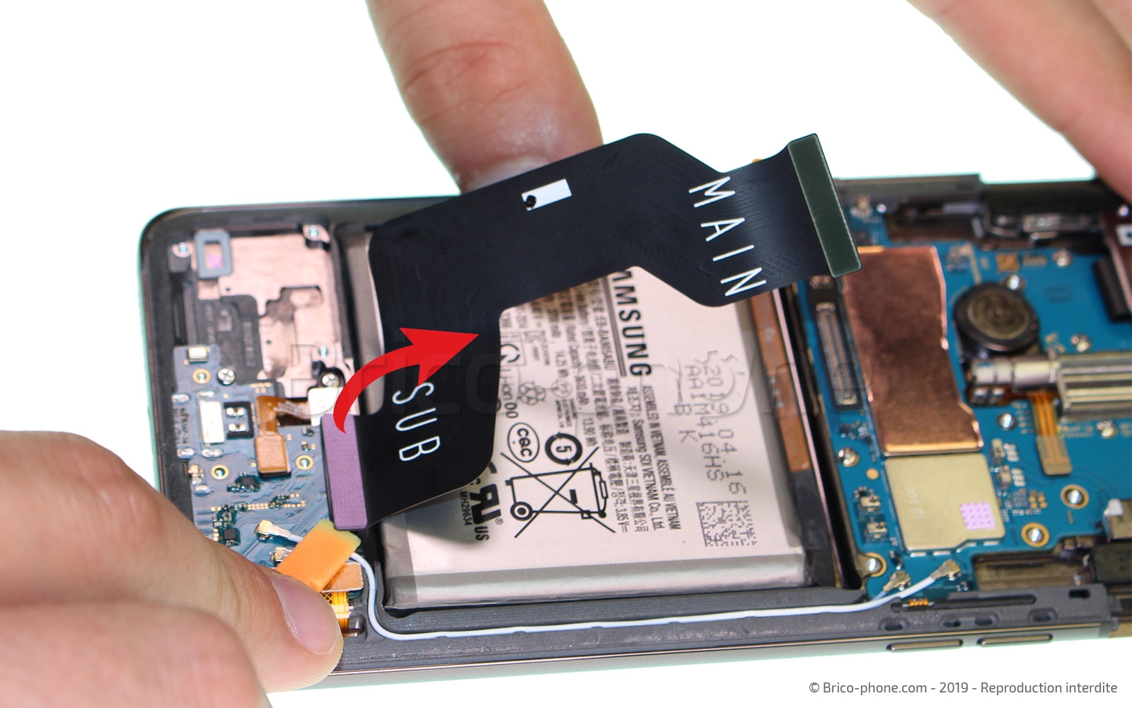 Changement de connecteur de charge sur Galaxy A80 photo 2