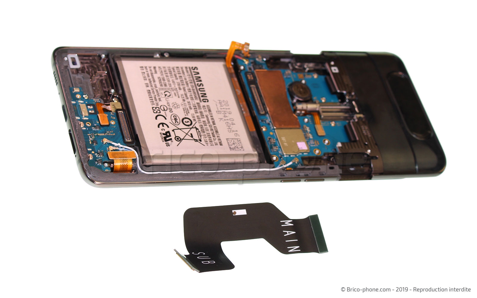 Changement de connecteur de charge sur Galaxy A80 photo 3