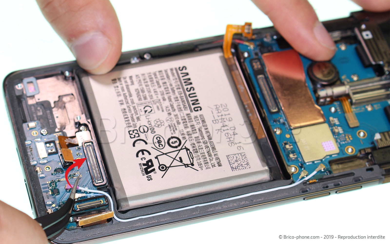 Changement de connecteur de charge sur Galaxy A80 photo 1