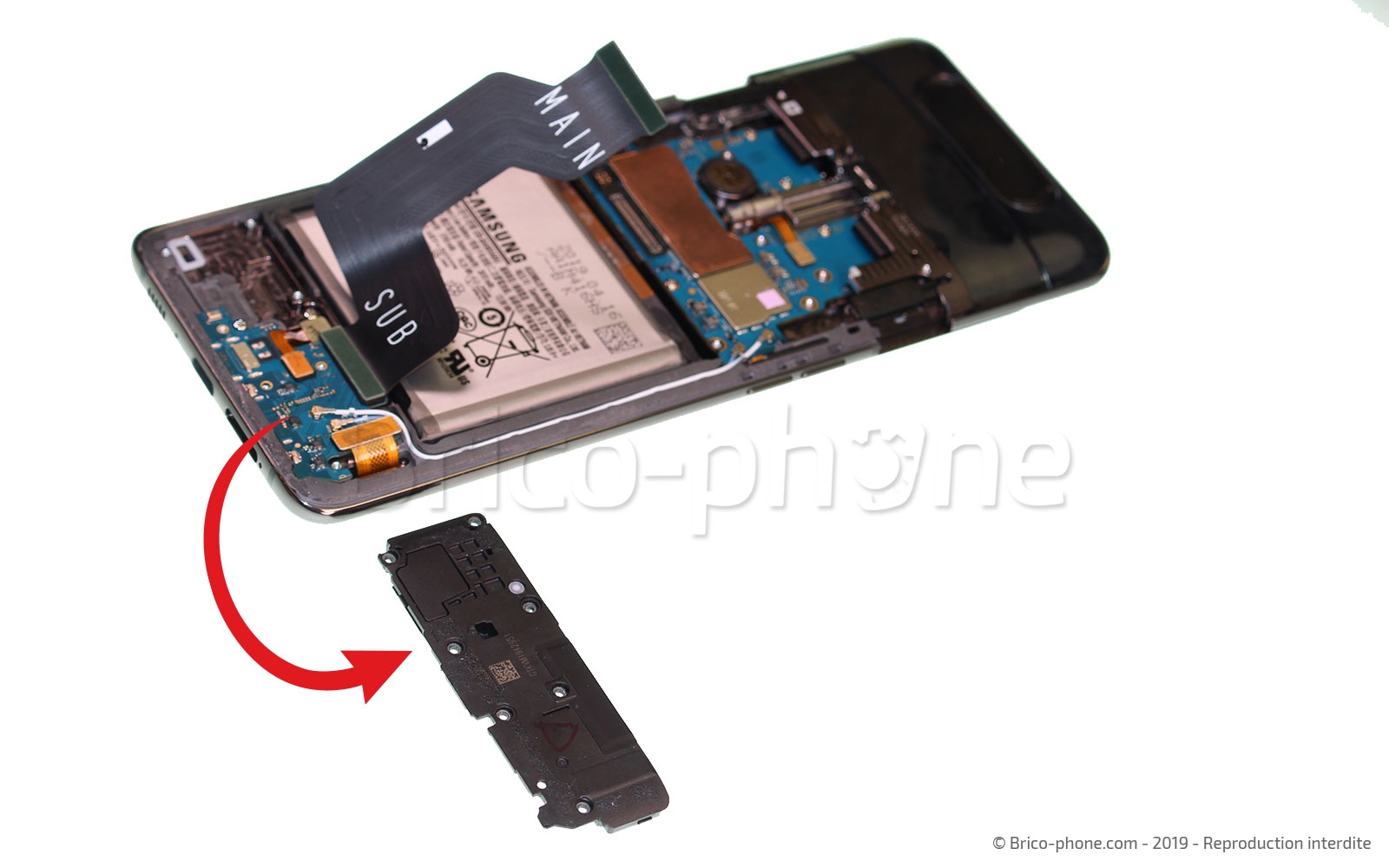 Changement de connecteur de charge sur Galaxy A80 photo 3