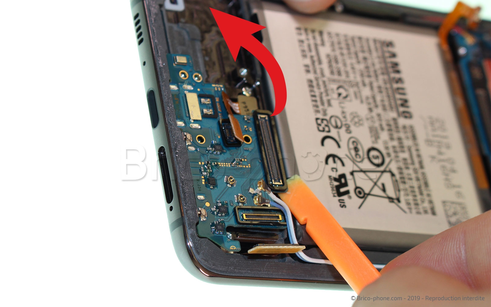 Changement de connecteur de charge sur Galaxy A80 photo 2