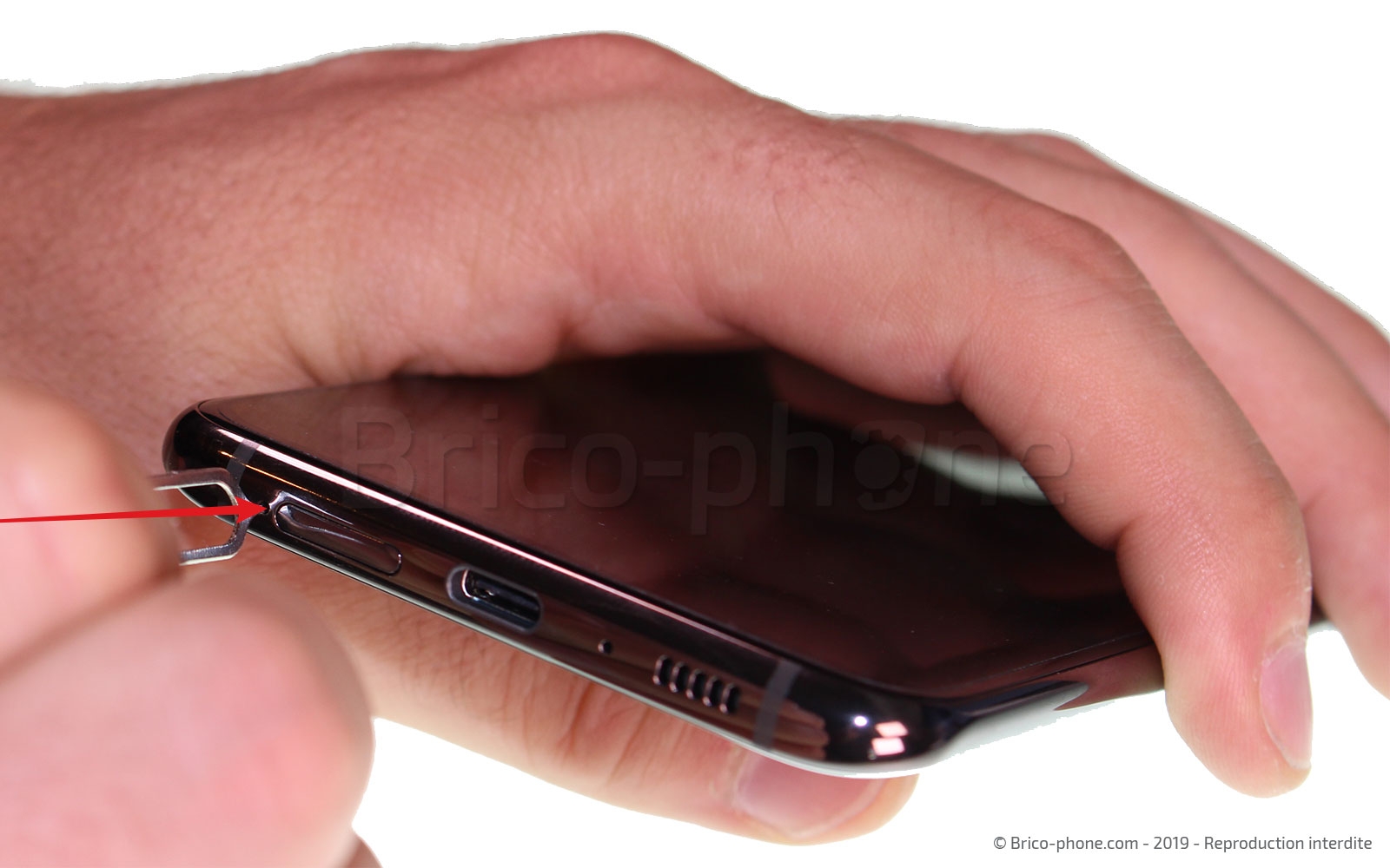 Changement de connecteur de charge sur Galaxy A80 photo 2