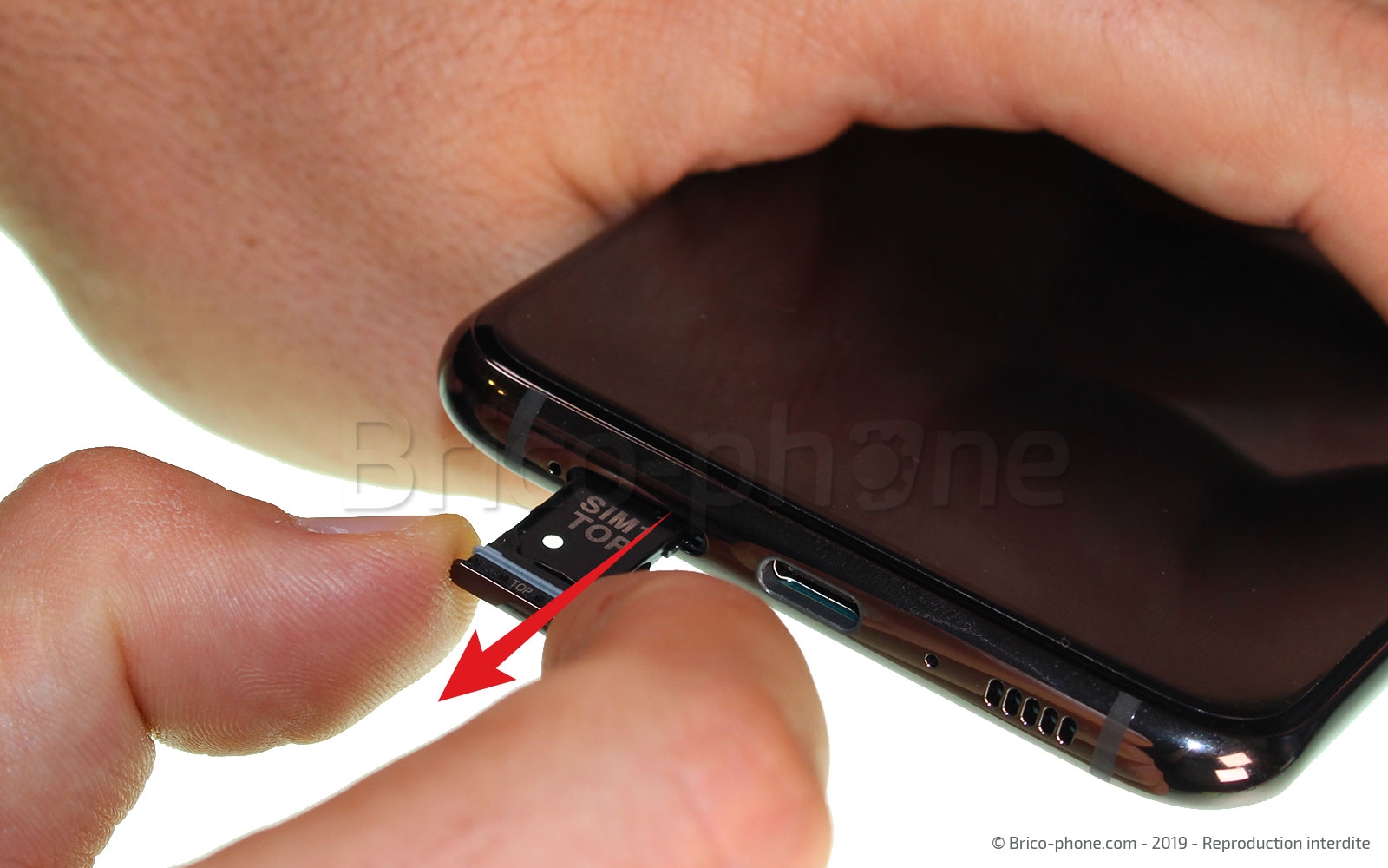 Changement de connecteur de charge sur Galaxy A80 photo 3