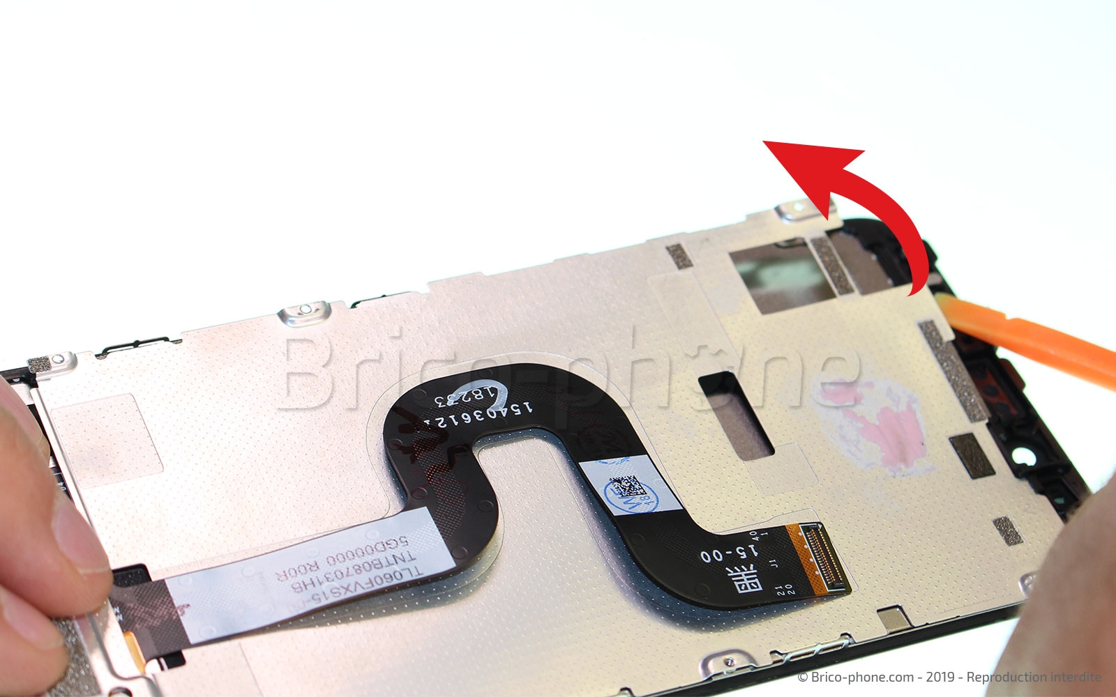 Changement de bloc écran avec châssis sur Mi A2 photo 2