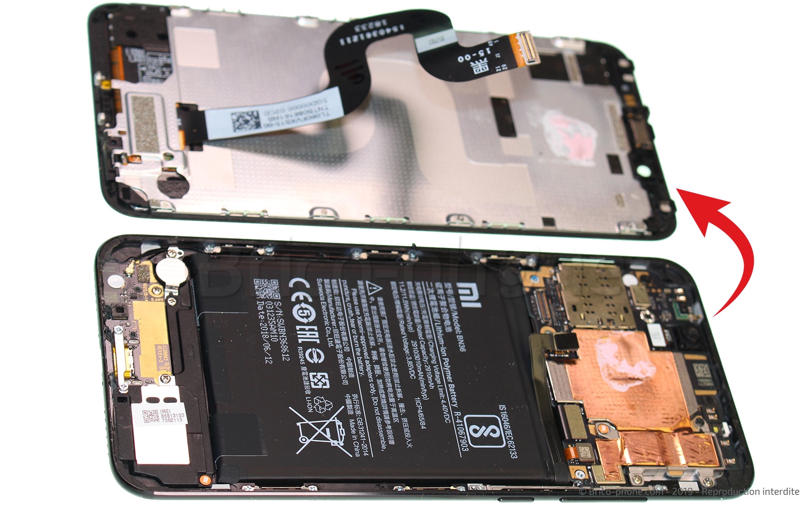 Changement de coque arrière sur Mi A2 photo 3