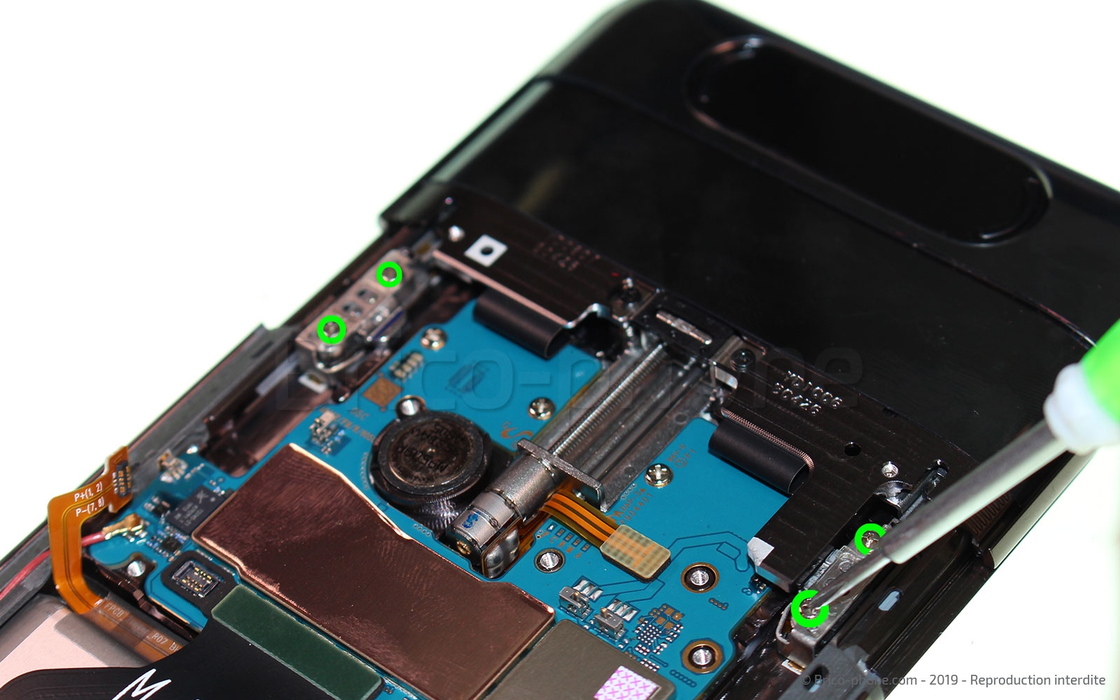 Changement de bloc écran avec châssis sur Galaxy A80 photo 1