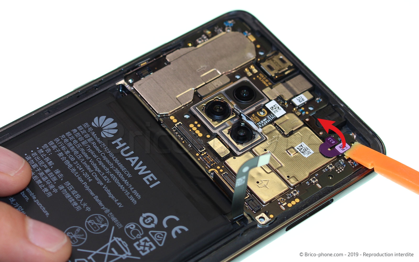 Changement de bloc écran avec châssis sur Mate 20 photo 3