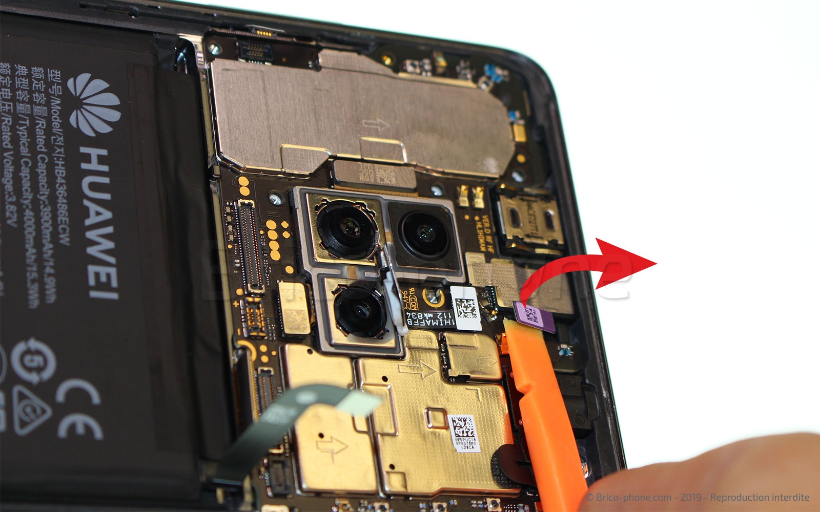 Changement de bloc écran avec châssis sur Mate 20 photo 4