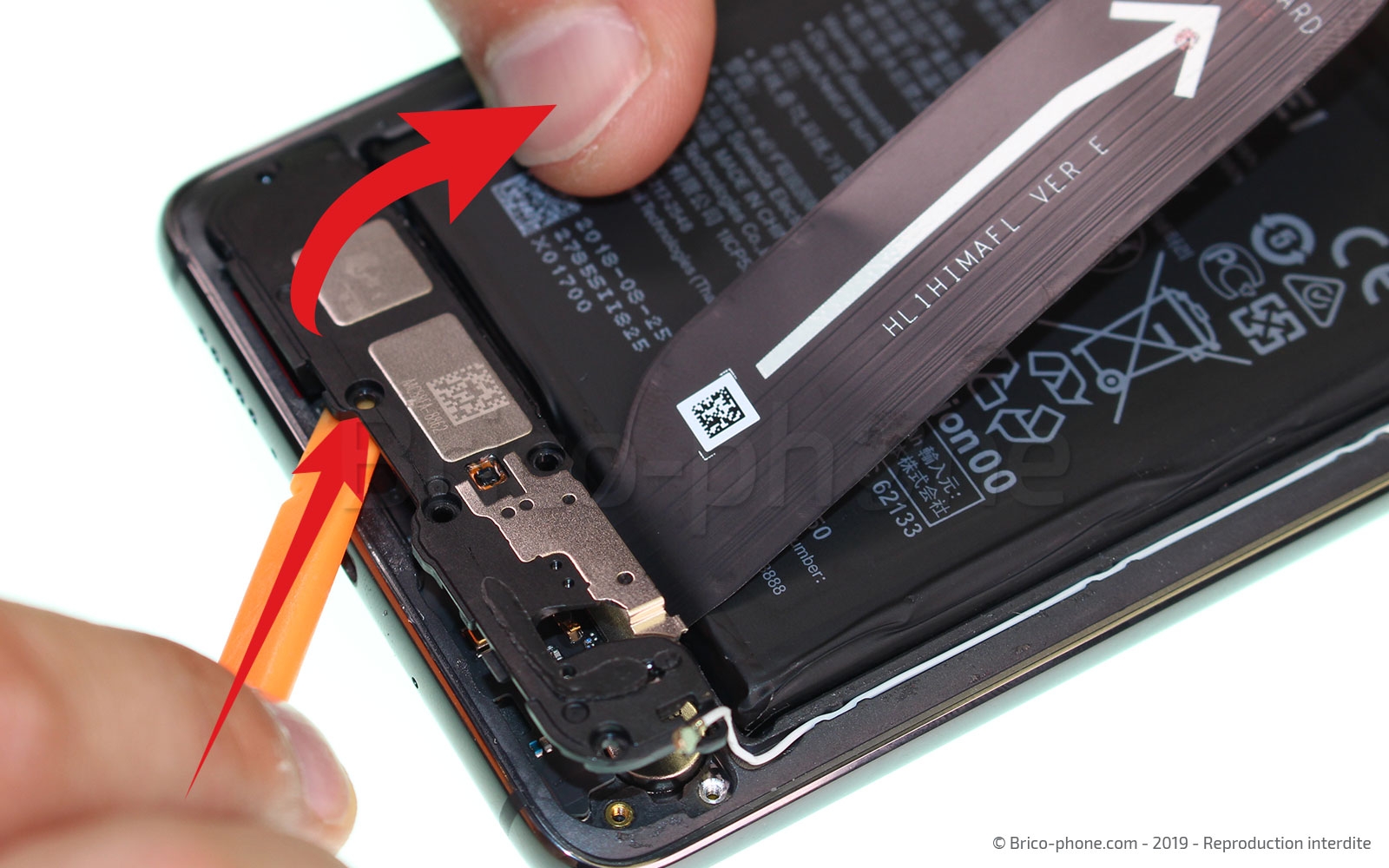 Changement de bloc écran avec châssis sur Mate 20 photo 3