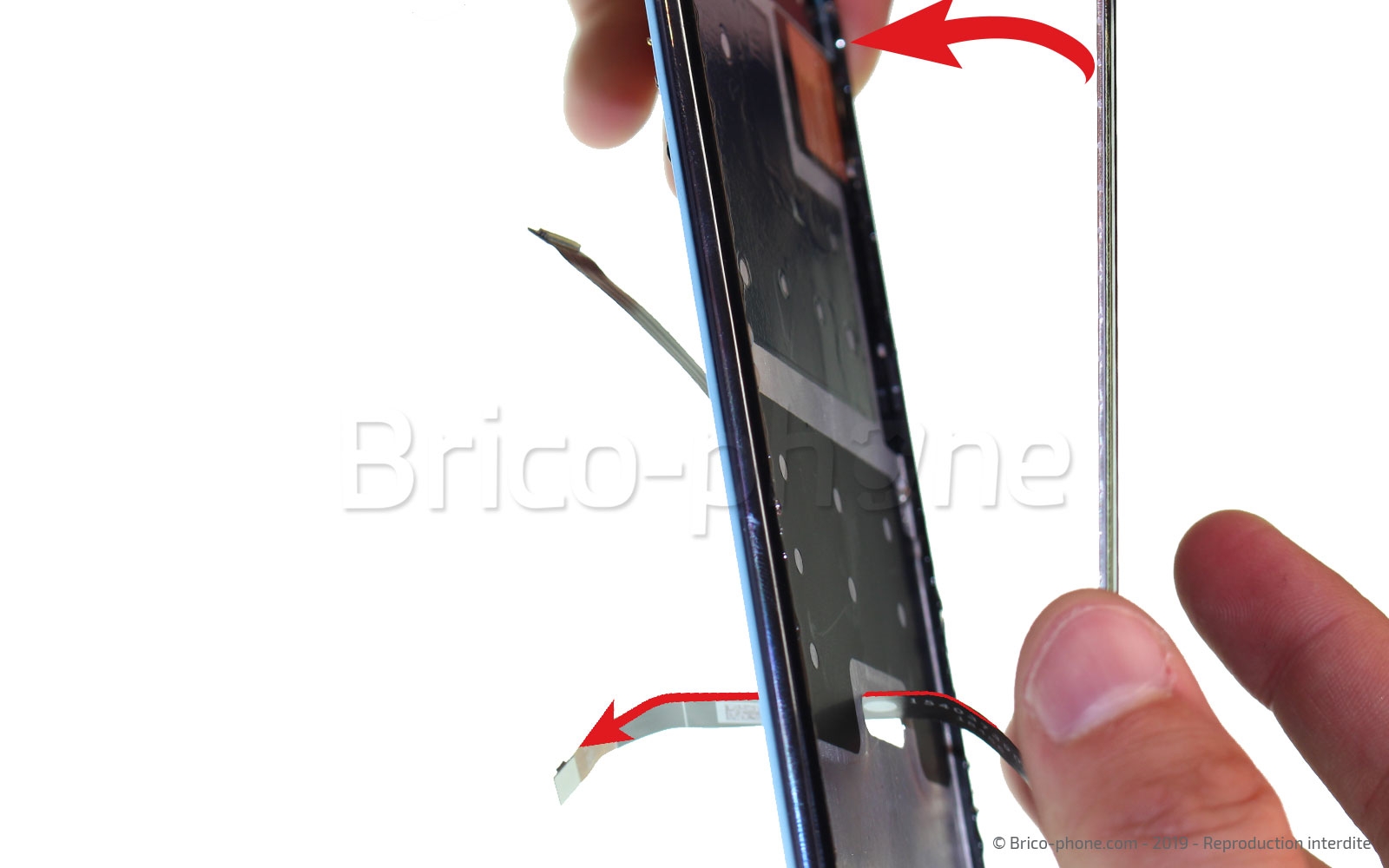 Changement de bloc écran (vitre + LCD) sur Honor 10 Lite photo 2