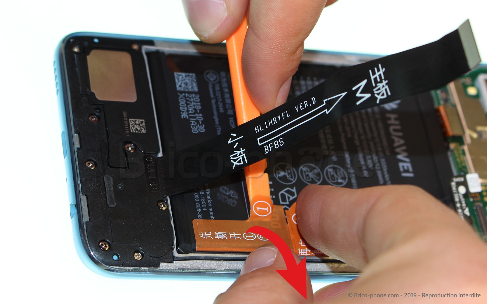 Changement de bloc écran (vitre + LCD) sur Honor 10 Lite photo 1