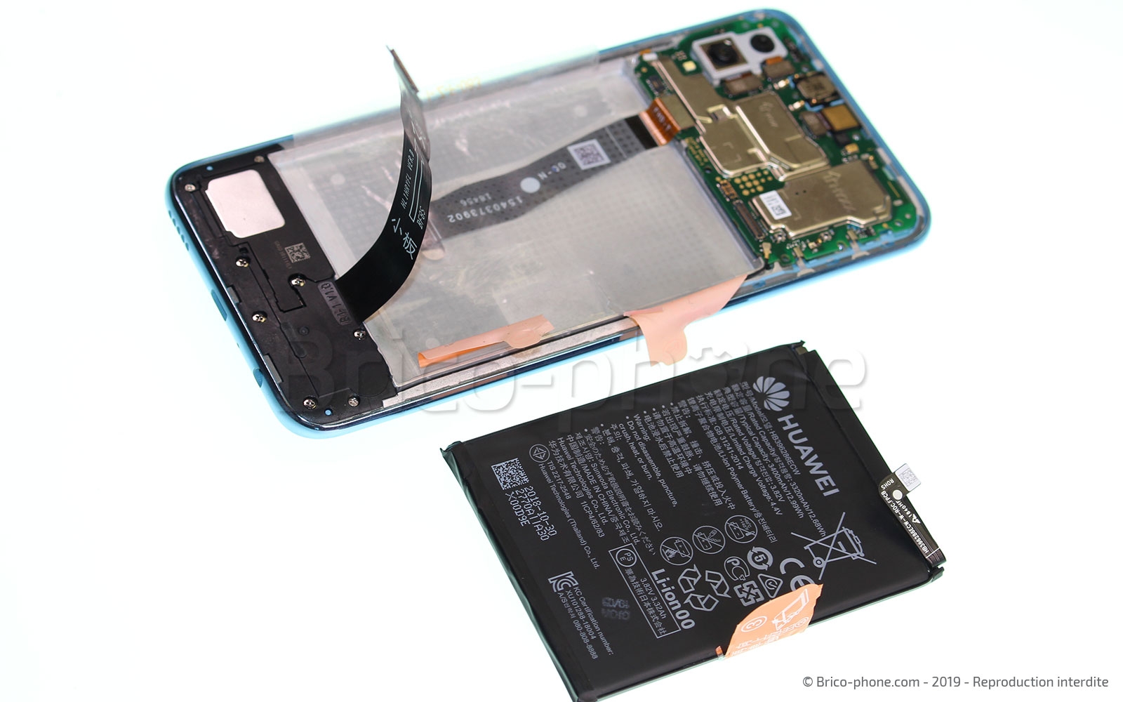 Changement de bloc écran (vitre + LCD) sur Honor 10 Lite photo 1