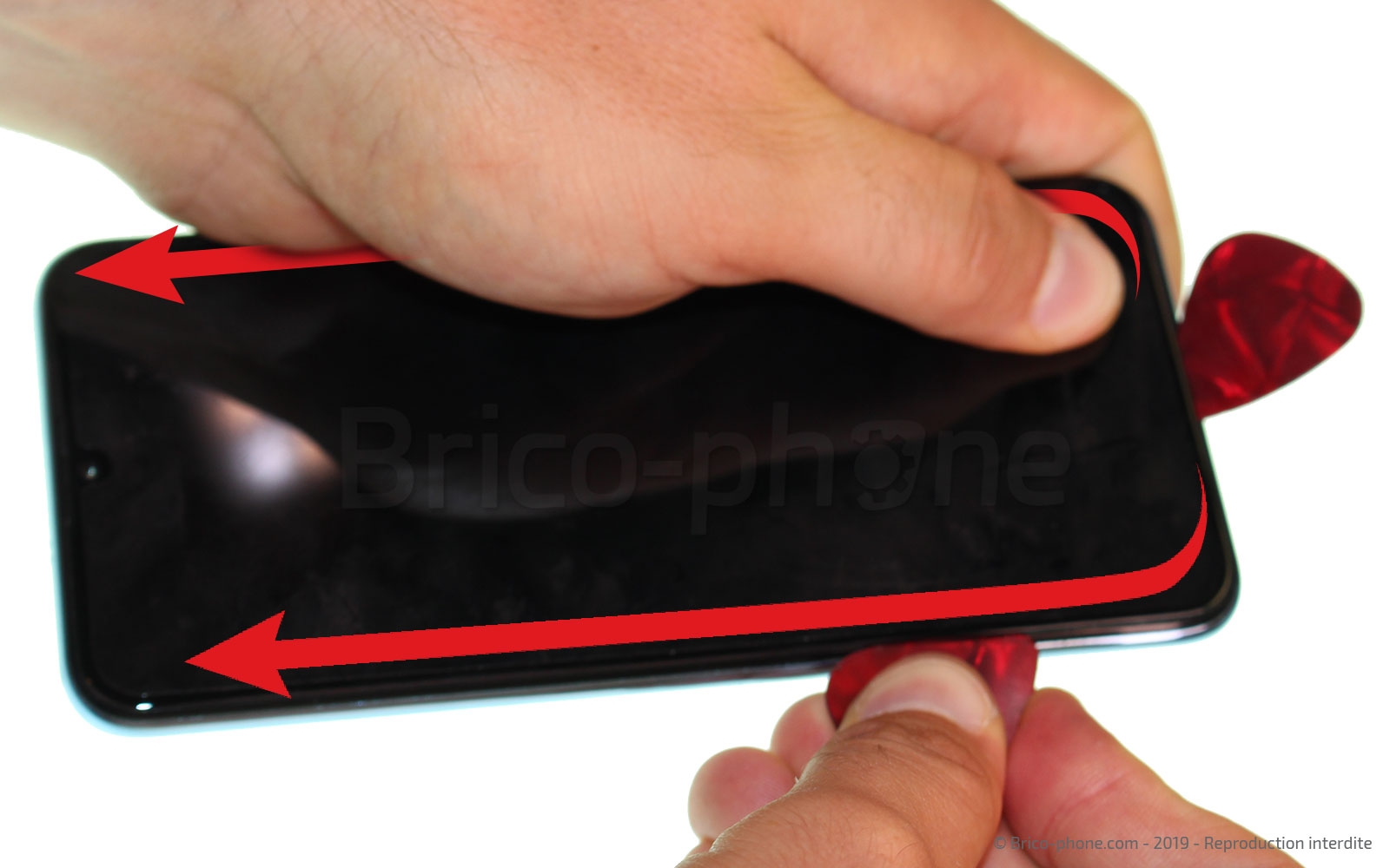 Changement de bloc écran (vitre + LCD) sur Honor 10 Lite photo 3