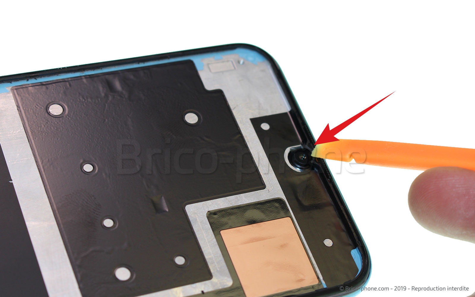 Changement de bloc écran (vitre + LCD) sur Honor 10 Lite photo 4