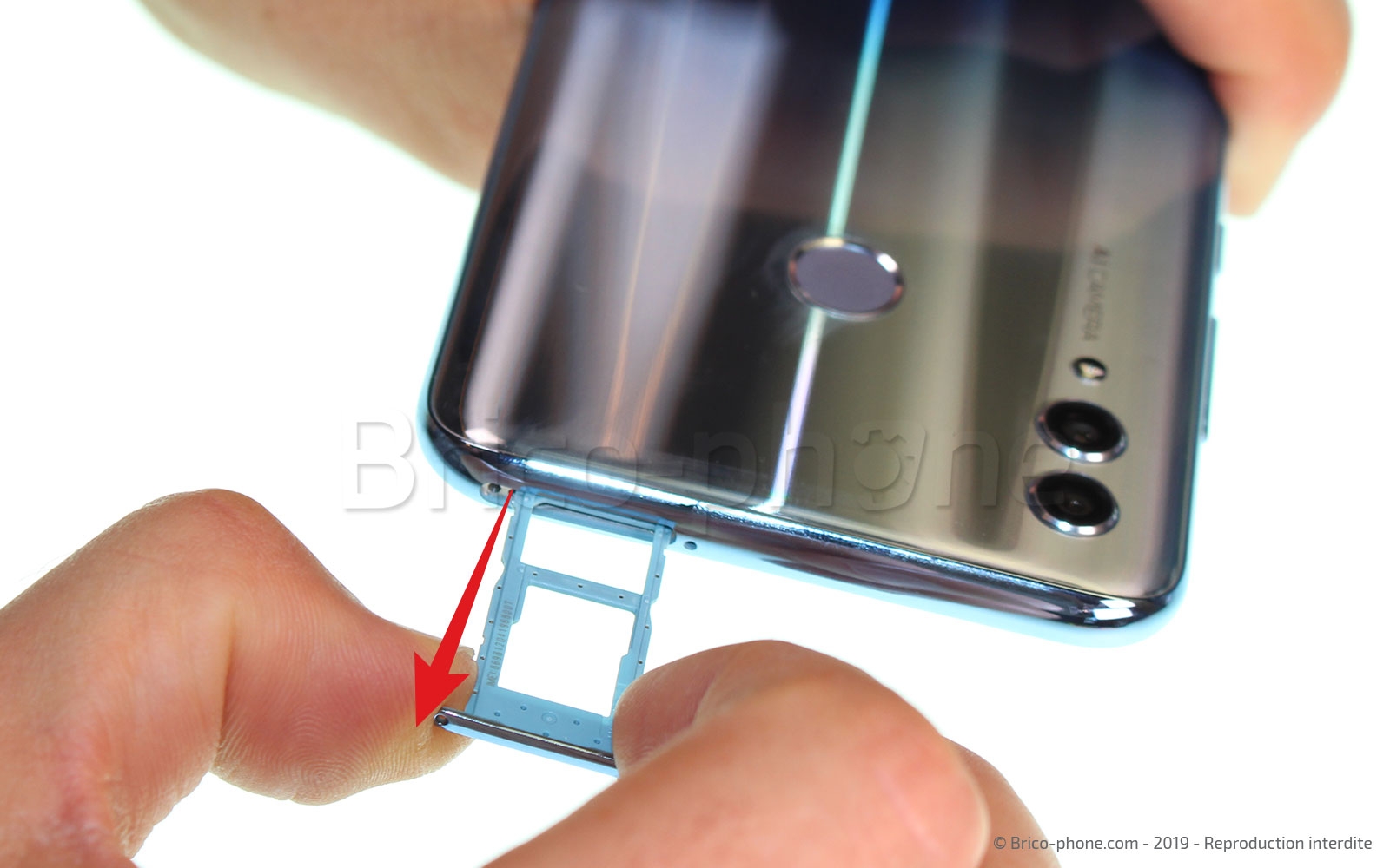 Changement de bloc écran avec batterie sur Honor 10 Lite photo 4