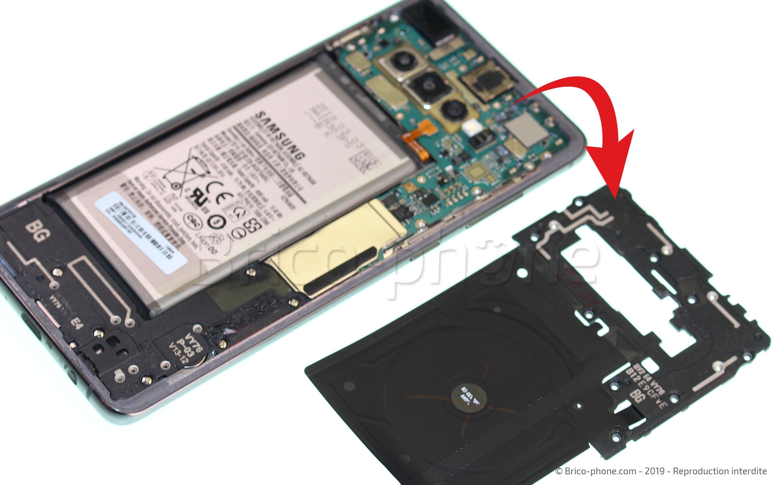 Démontage complet sur Galaxy S10 Plus photo 4