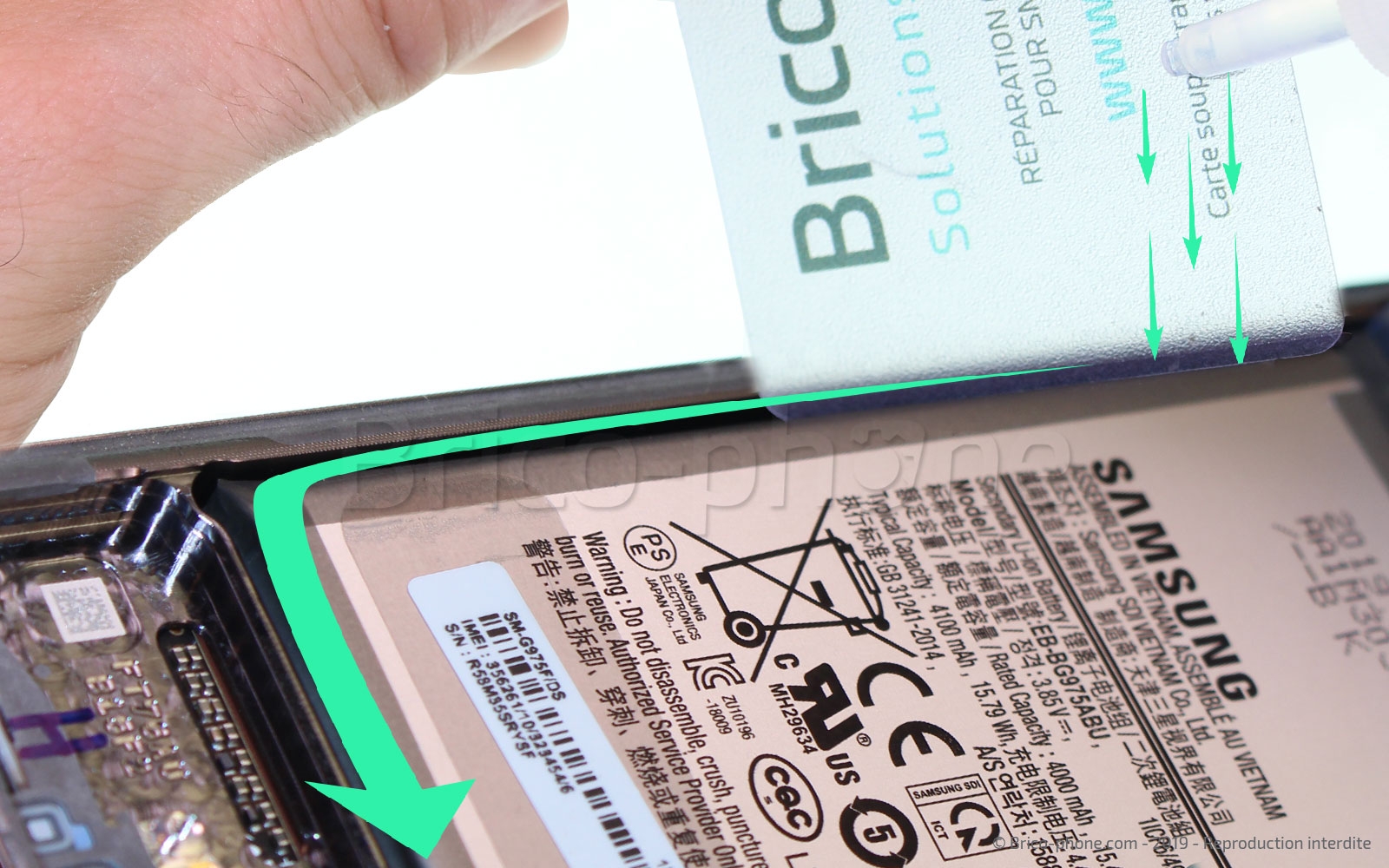 Changement de bloc écran avec châssis sur Galaxy S10 Plus photo 1