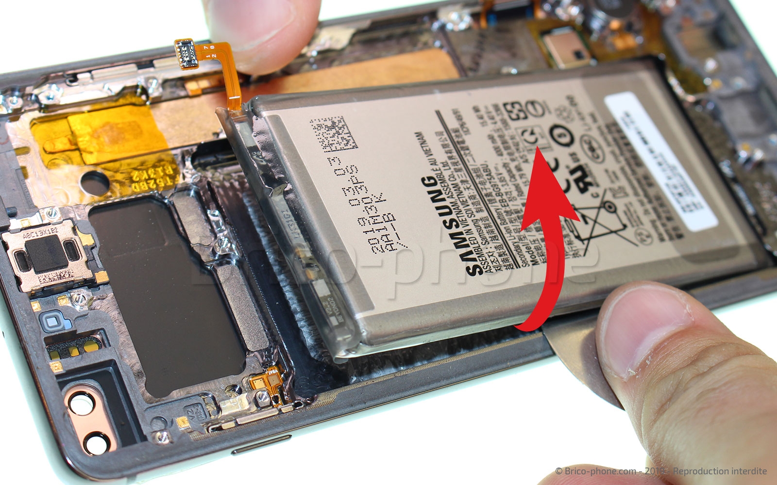 Changement de bloc écran avec châssis sur Galaxy S10 Plus photo 1