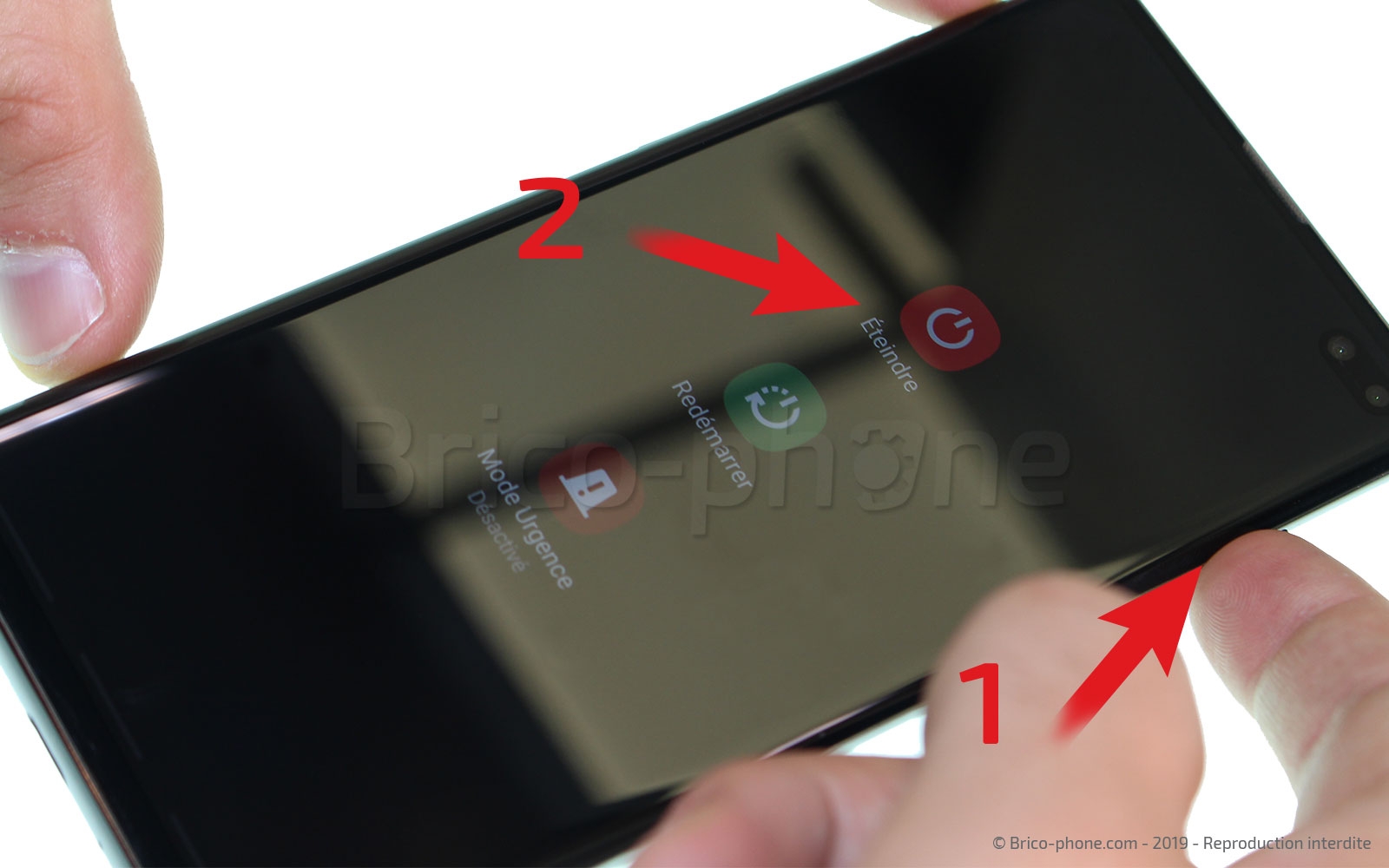 Changement de bloc écran avec châssis sur Galaxy S10 Plus photo 1