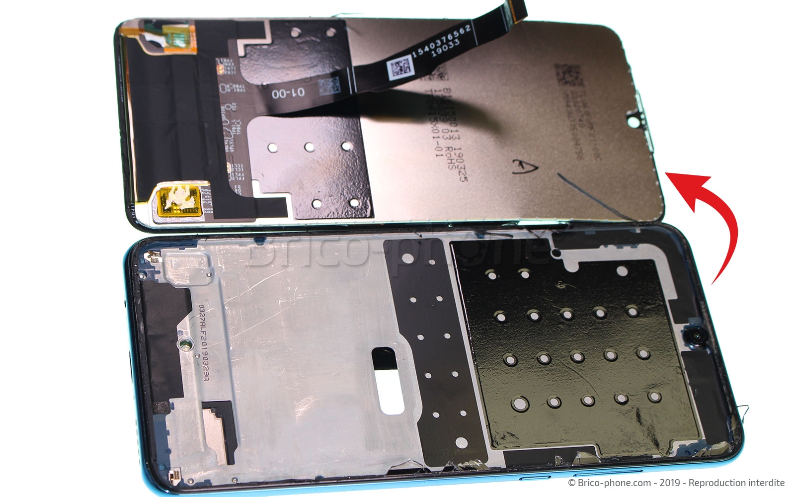 Changement de l'écran (vitre + LCD) sur P30 Lite photo 3