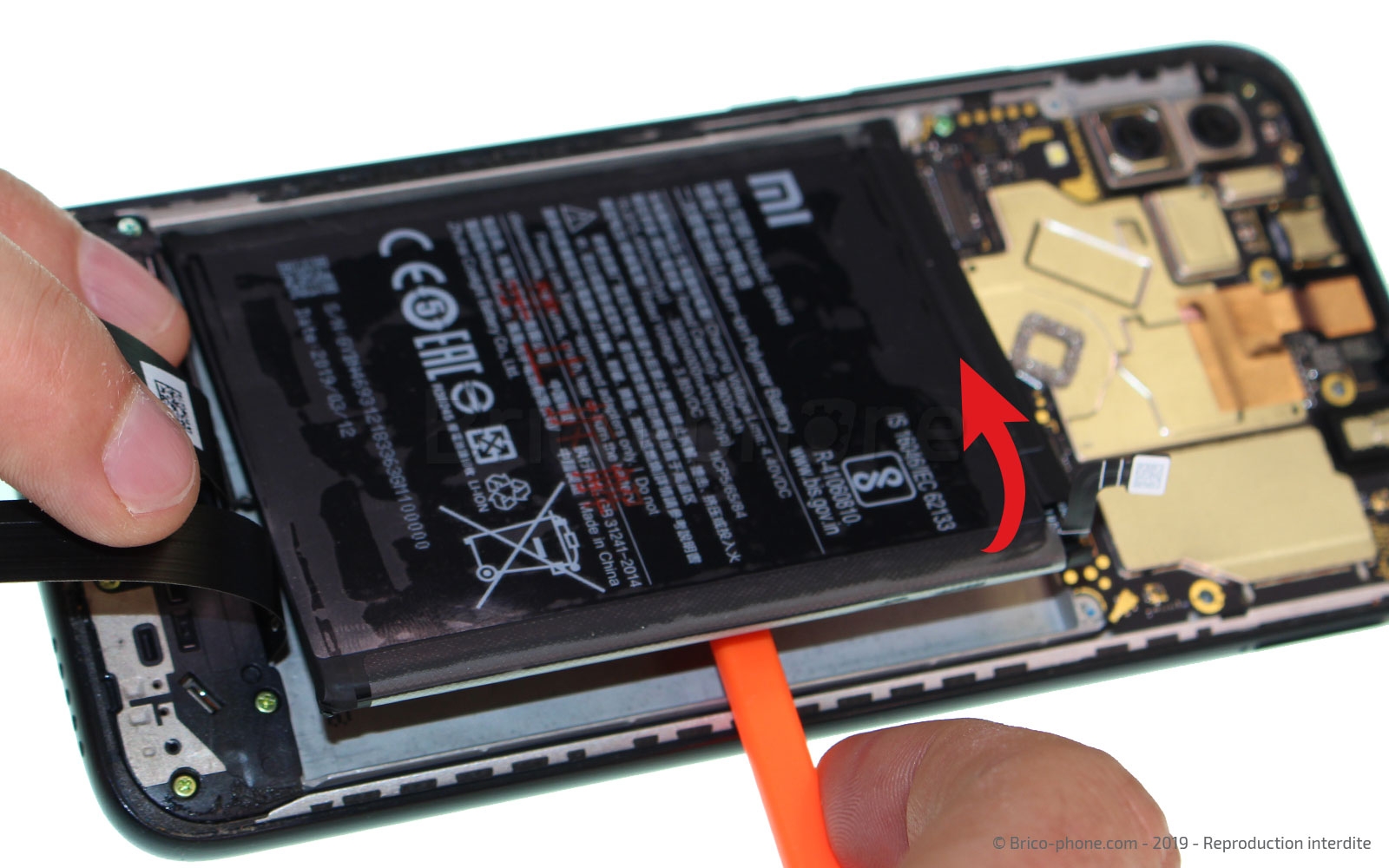 Changement de batterie sur Redmi 7 photo 1