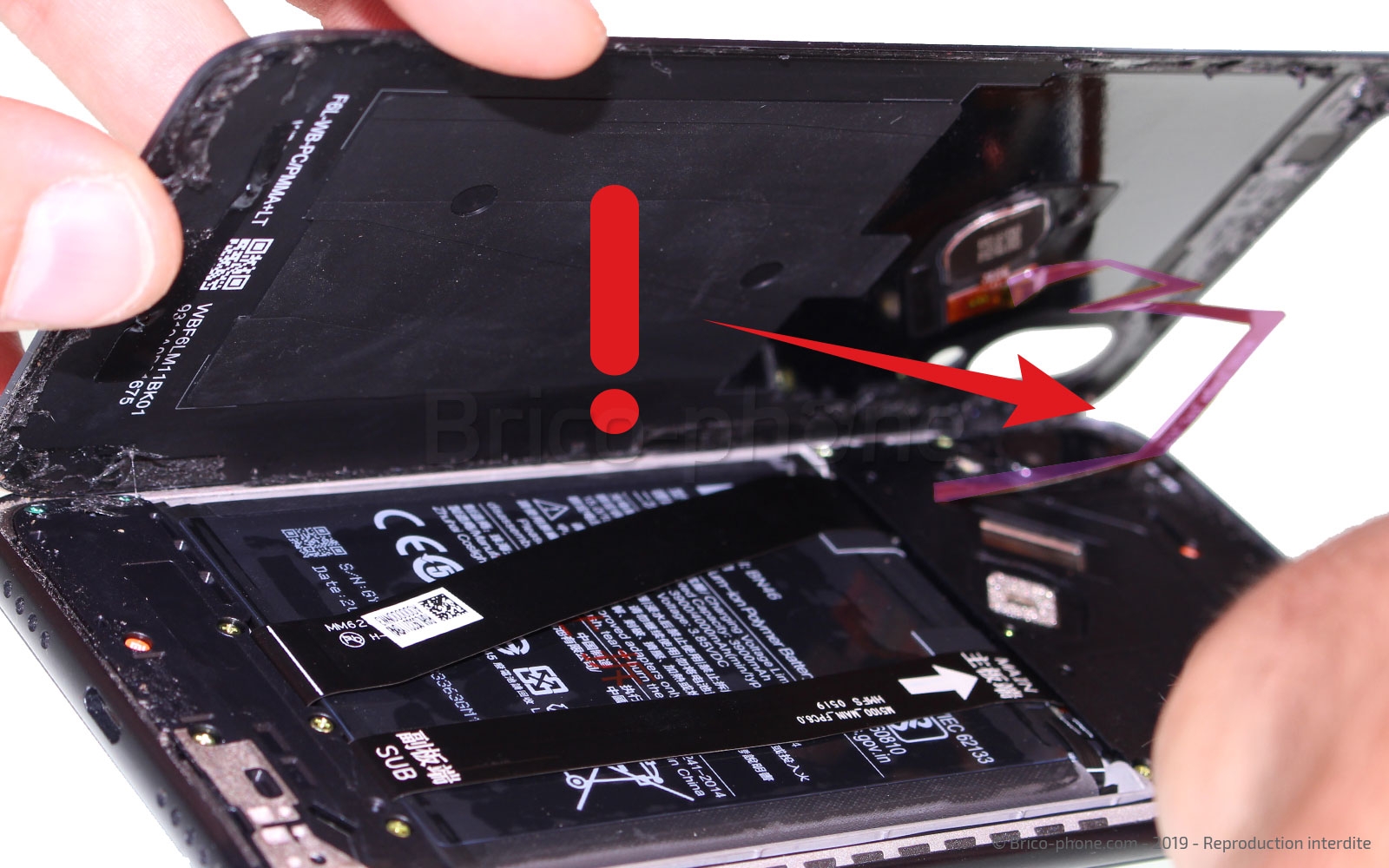 Changement de batterie sur Redmi 7 photo 2