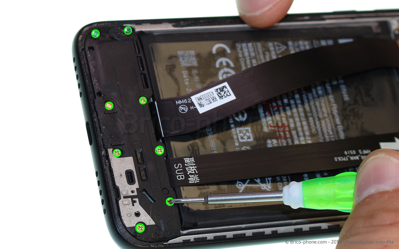 Changement d'écran (vitre + LCD)  sur Redmi 7 photo 1