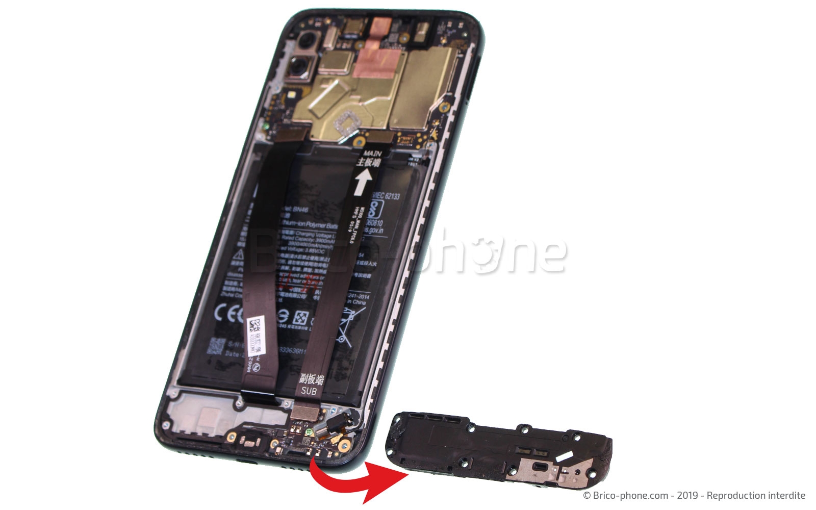 Changement d'écran (vitre + LCD)  sur Redmi 7 photo 3