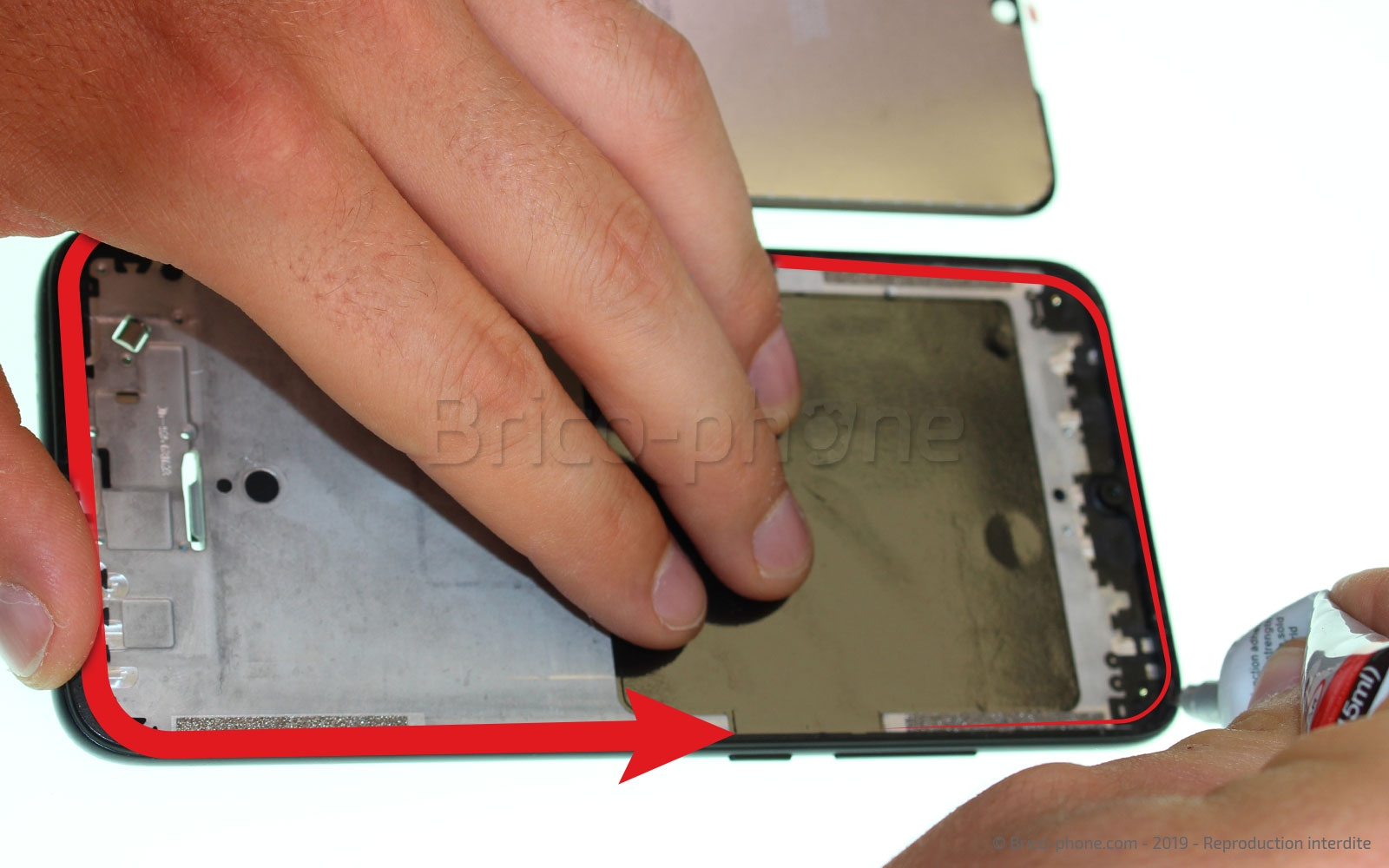 Changement d'écran (vitre + LCD)  sur Redmi 7 photo 1